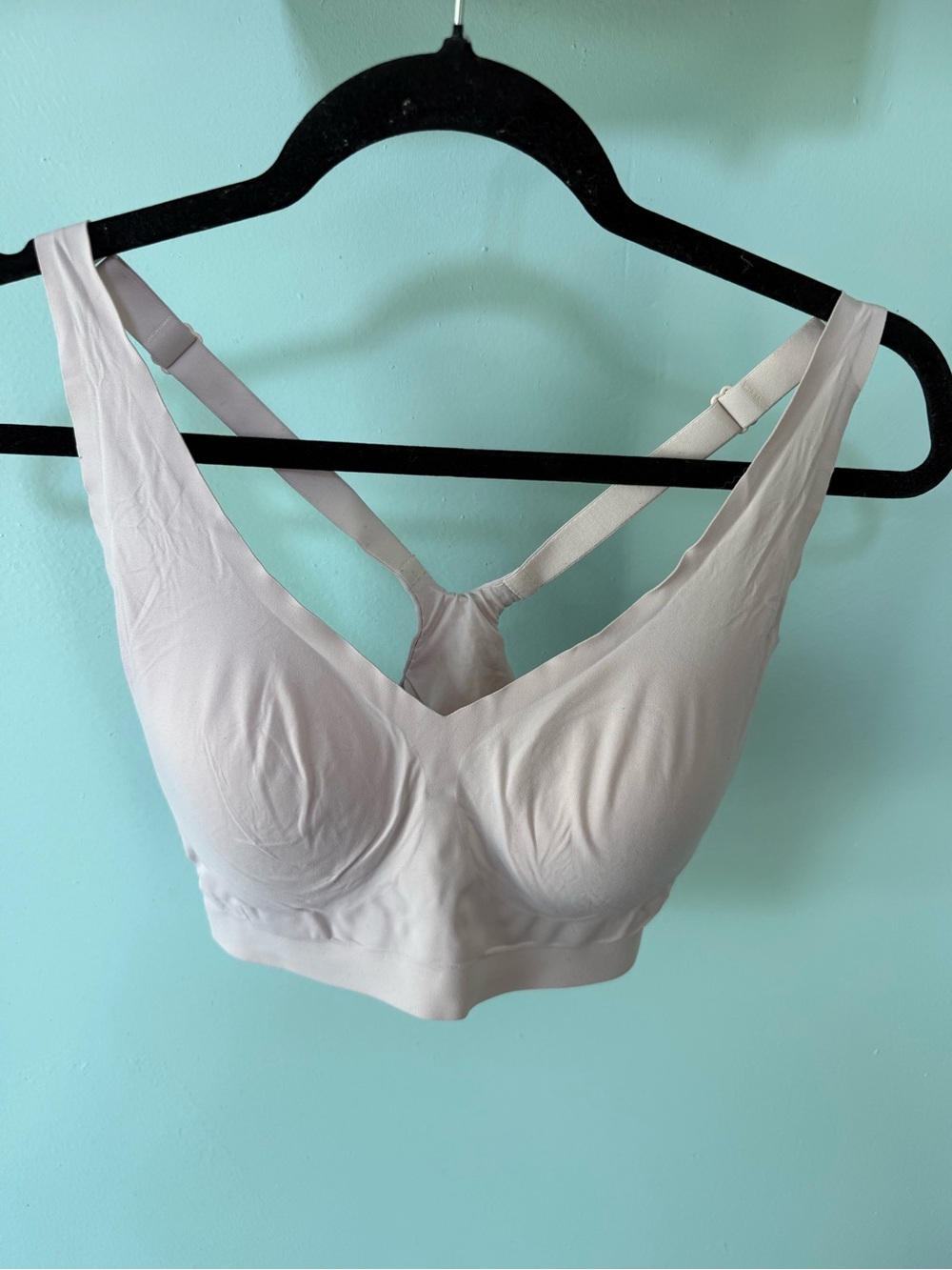 Soma Enbliss Racerback Seamless Bralette Size Large Light Beige